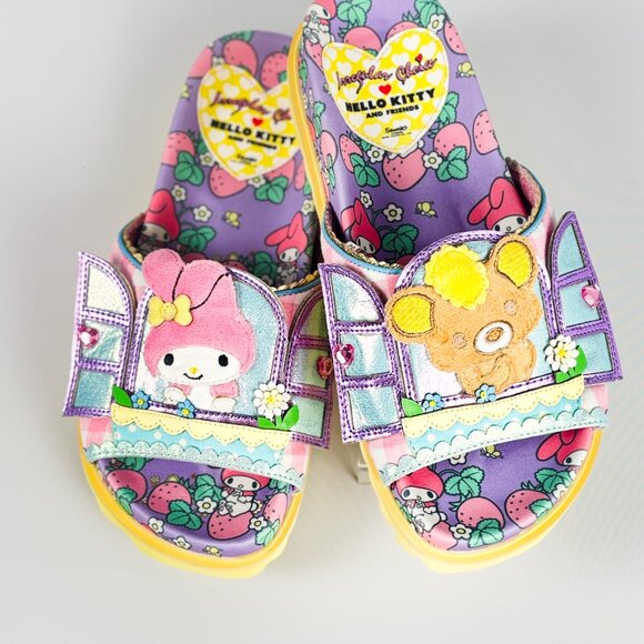 Irregular Choice x Sanrio Will You Be My Friend Slides My Melody Cinnamoroll - Picture 6 of 9